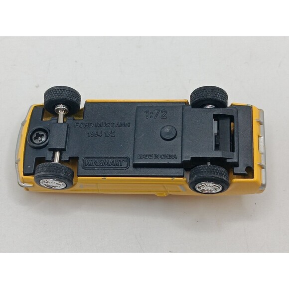 5/$25 1964 1/2 Yellow Ford Mustang Kinsmart 1:72 Pullback Toy Car - Picture 5 of 5